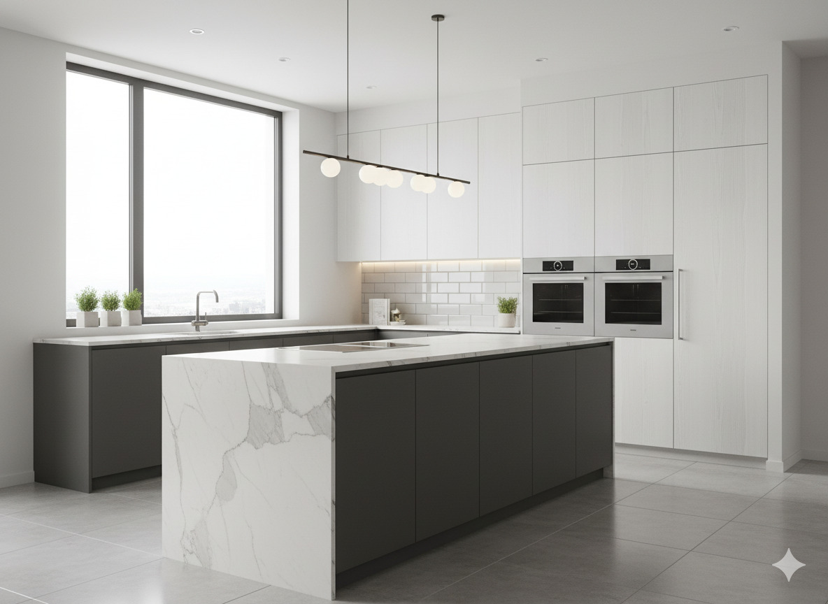 Modern kitchen with functional design and stylish finishes